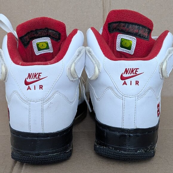 Nike Air Jordan 5 Mens Fusion White Varsity Red Black 318608-161 Air Force1 Sz 8 main image 4